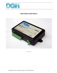 Thumbnail of document Manual - D8000 Series USB Data Acquisition Modules